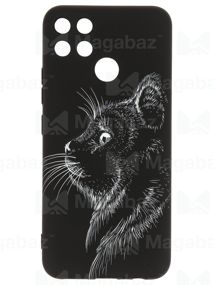 Накладка для_Realme-- C25 * C25S * Narzo 30A_1.095-1_Helsen_с защитой КАМЕРЫ_животные_J71_кошка