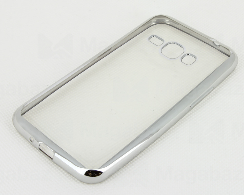 Накладка для_Samsung-- J1 (2016)/J120F/DS_1.080_iBox Blaze_серебристыми краями