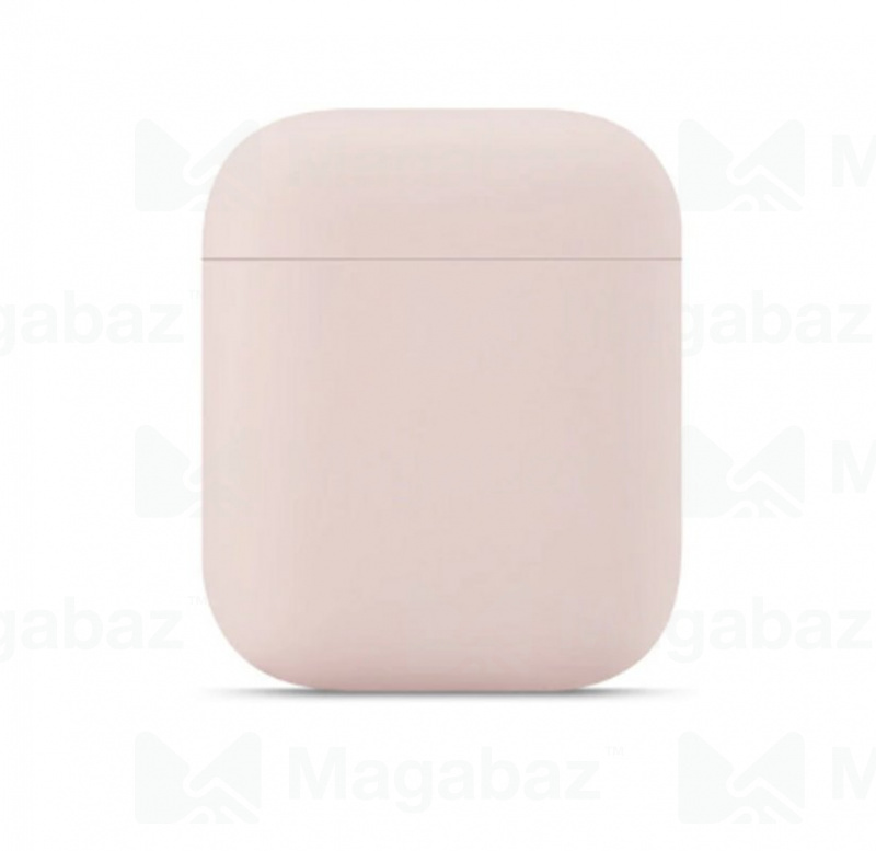 Чехол для наушников_Apple-- AirPods * AirPods 2_Silicone Case_TPU_розовый_1