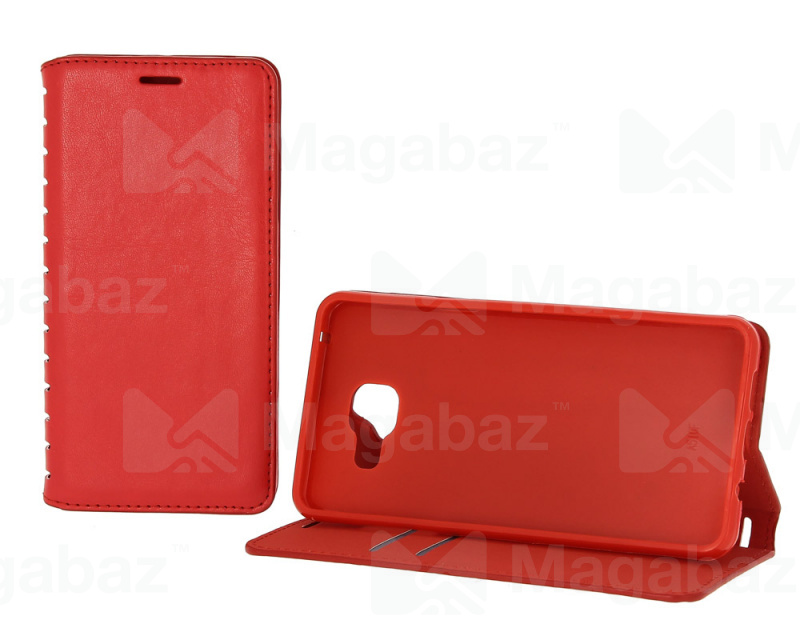 Чехол-книжка для_Samsung-- S10 Plus_1.330_Book Case New_с визитницей_красный