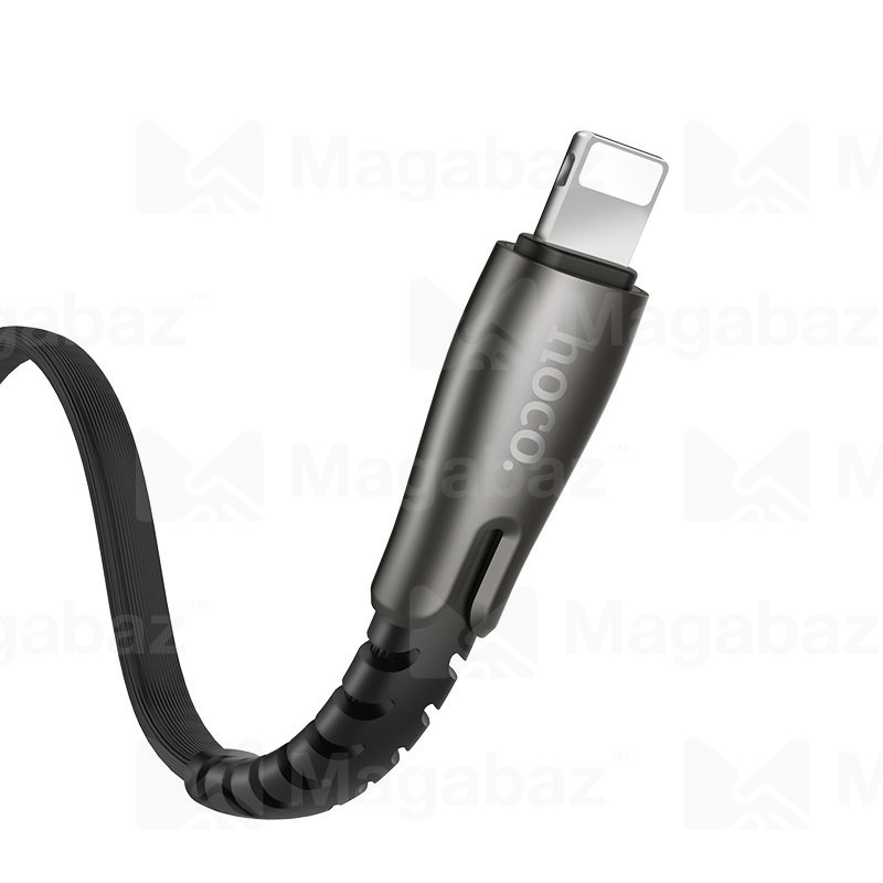 USB-кабель_Apple-- Lightning_HOCO_U58_силиконовый_черный_1,2м