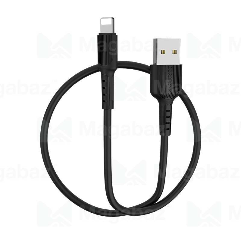 USB-кабель_Apple-- Lightning_Borofone_BX16_TPU_черный_1м