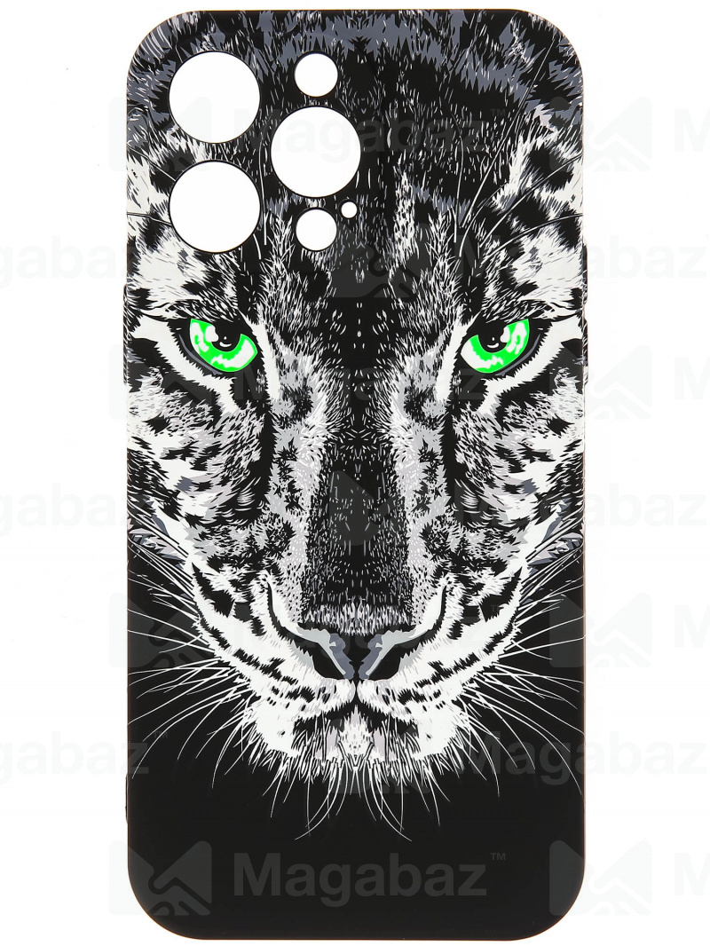 Накладка для_Apple-- iPhone 14 PRO Max_1.095-1_Helsen_с защитой КАМЕРЫ_животные_TX3_пантера
