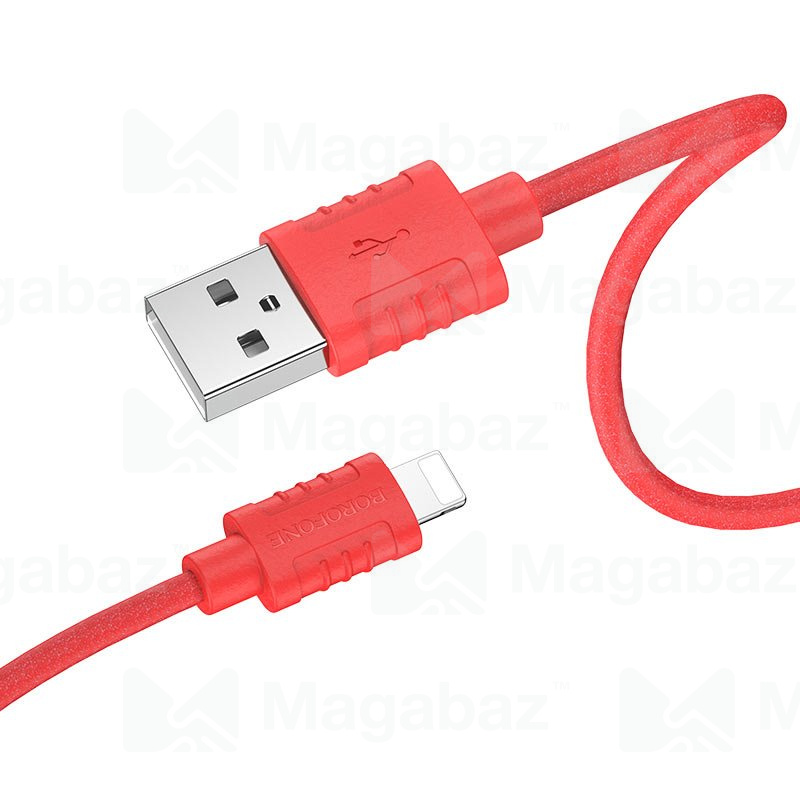USB-кабель_Apple-- Lightning_Borofone_BX52_TPU_красный_1м