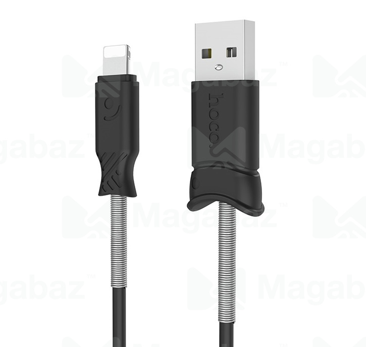 USB-кабель_Apple-- Lightning_HOCO_X24_TPU_армированный_черный_1м