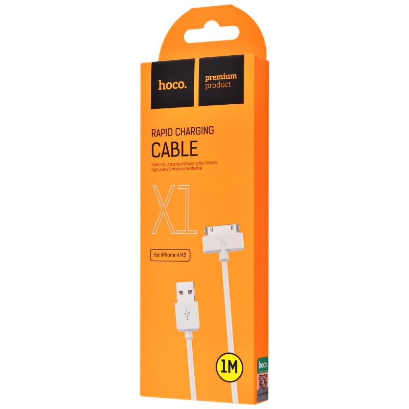 USB-кабель_Apple_(30 pin)_HOCO_X1_TPU_белый_1м