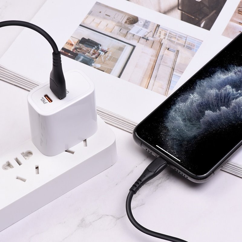 USB-кабель_Apple-- Lightning_Borofone_BX37_TPU_черный_1м