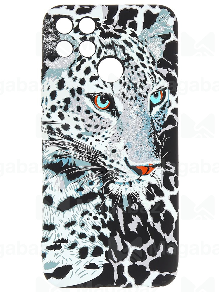 Накладка для_Realme-- C25 * C25S * Narzo 30A_1.095-1_Helsen_с защитой КАМЕРЫ_животные_D1_рысь