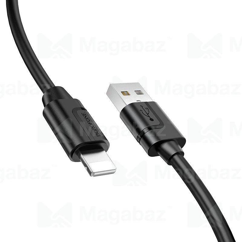 USB-кабель_Apple-- Lightning_Borofone_BX55_TPU_черный_1м