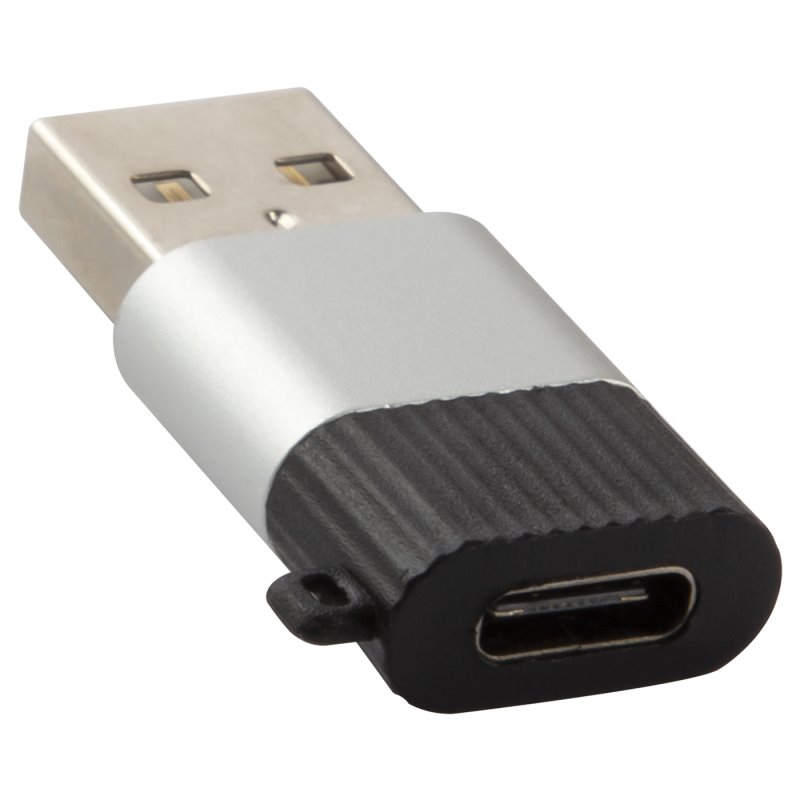 Переходник_Type C - USB(m)_Red Line_до 3А_черный-серебристо