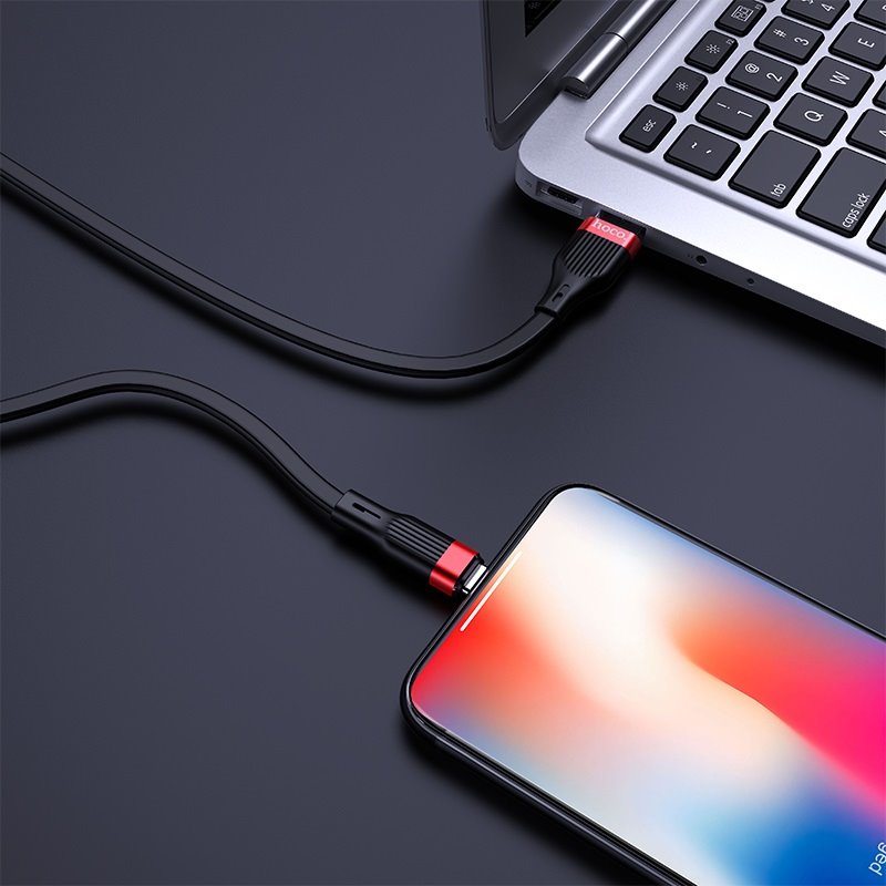 USB-кабель_Apple-- Lightning_HOCO_U72_TPU_черный_1,2м