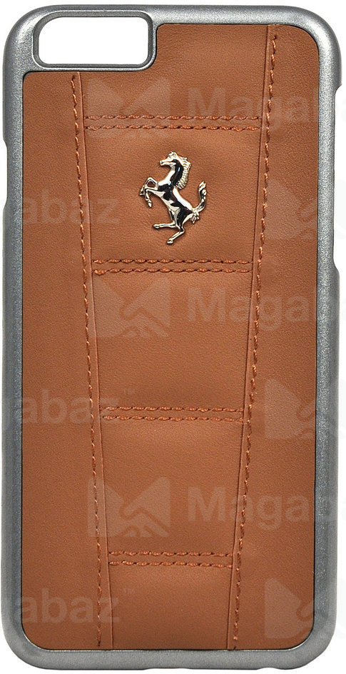 Накладка для_Apple-- iPhone 6 * 6s_1.020_CG - mobile_Ferrari_Leather_458 Hard_коричневая