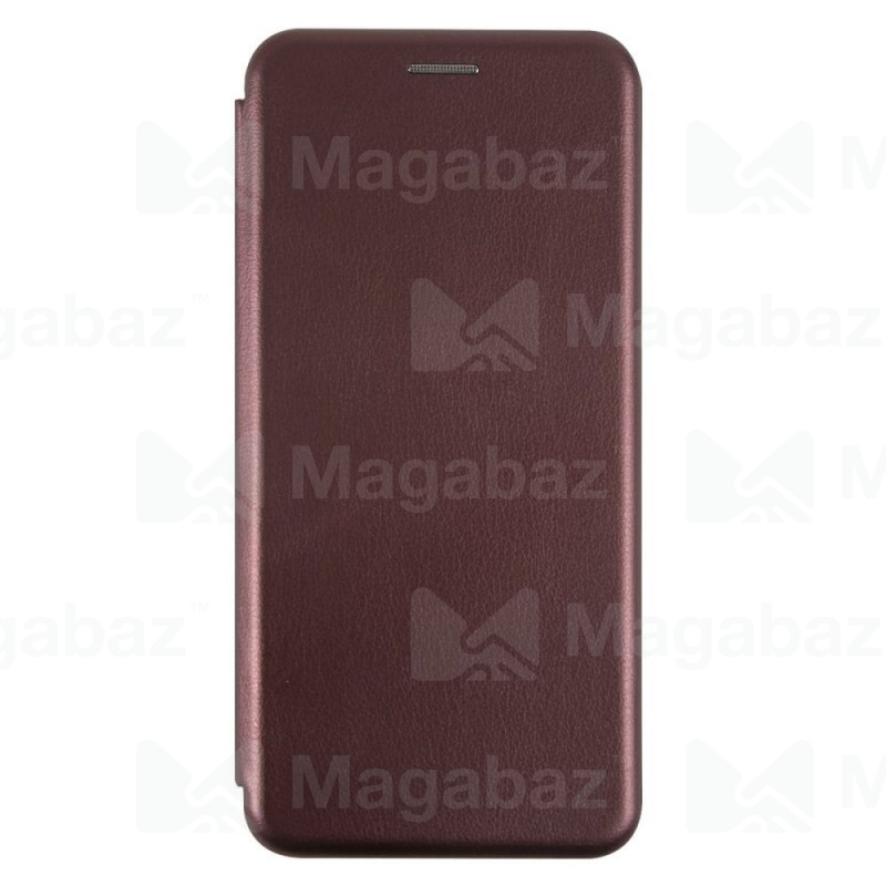 Чехол-книжка для_Samsung-- A42_1.341_Red Line_Unit_на магнитах_с визитницей_красный-темно
