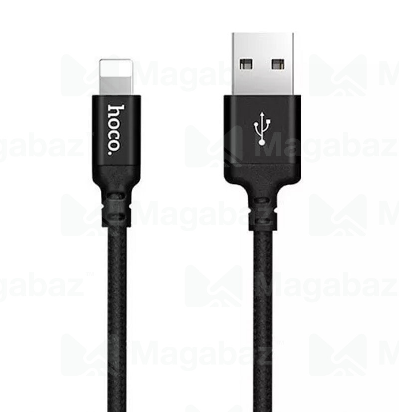 USB-кабель_Apple-- Lightning_HOCO_X14_в переплете_черный_2м
