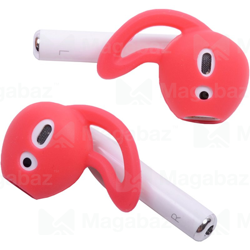 Насадка внутриканальная для наушников формата Air Pods_No Name_Вид №2_красное_тех.пак.