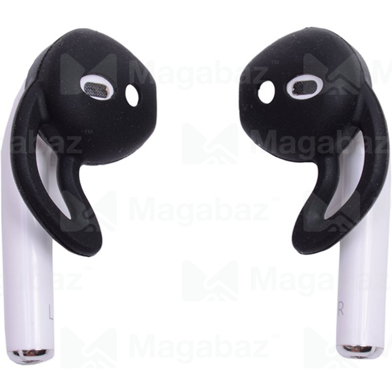 Насадка внутриканальная для наушников формата Air Pods_No Name_Вид №2_черное_тех.пак.