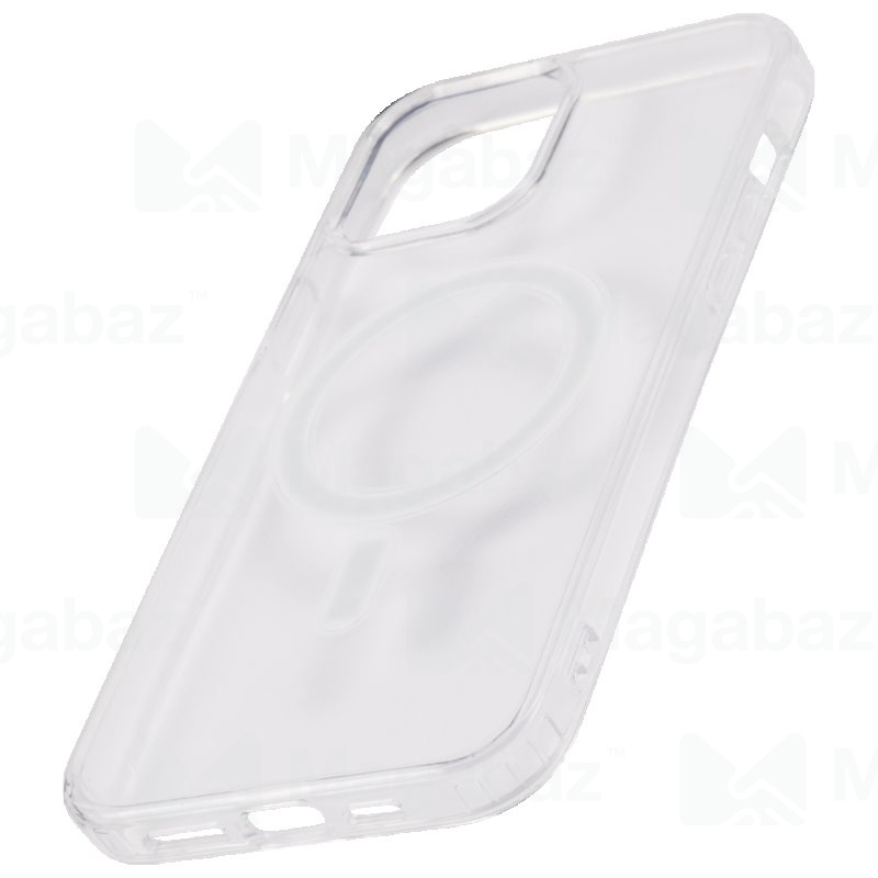 Накладка для_Apple-- iPhone 14 PRO Max_1.1122_Red Line_PC+TPU_MagSafe_прозрачный