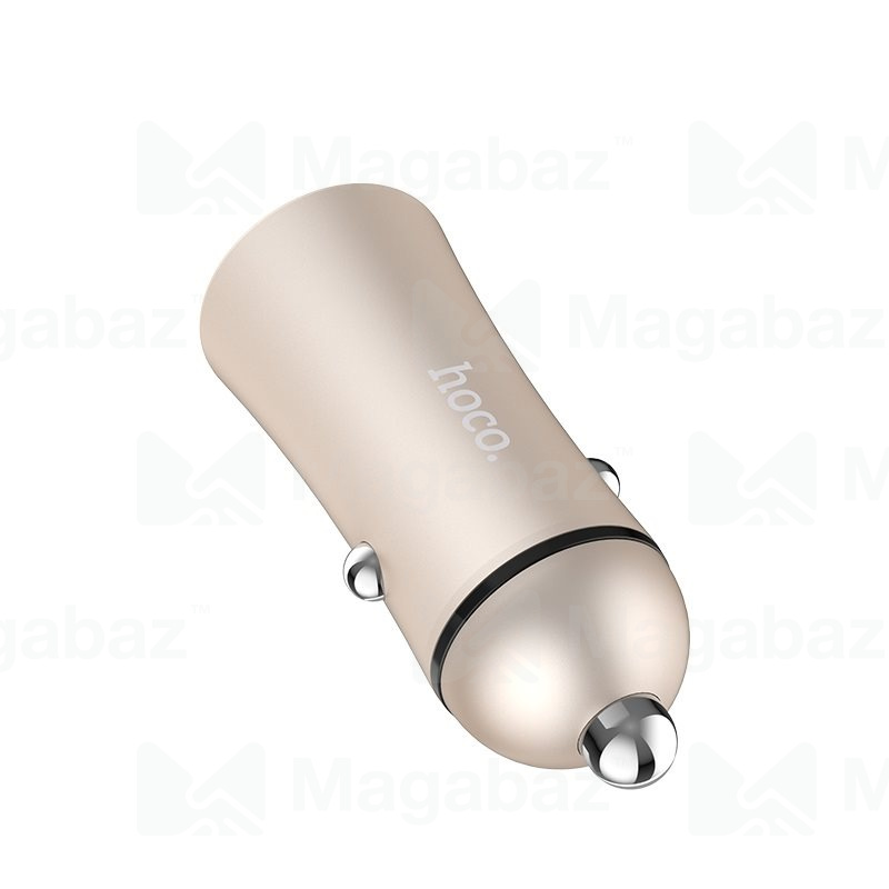 УЗУ_Блок авто_выходы USB 3100 mA/USB 3100 mA_HOCO_Z30A_золотой