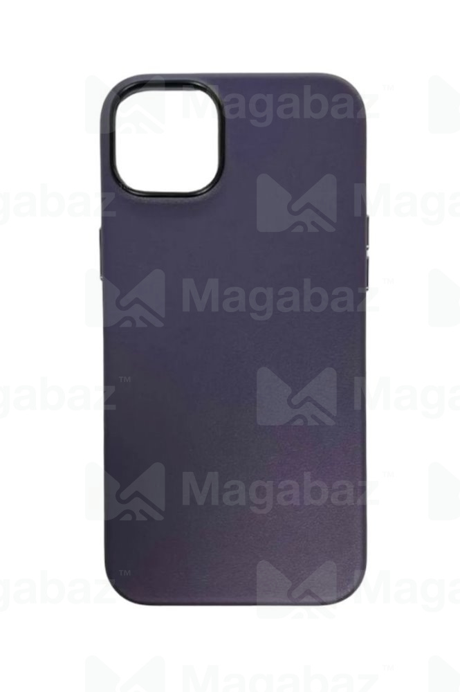 Накладка для_Apple-- iPhone 14 PRO_1.007_KZDoo * K-Doo_Noble Collection_Purple_кожаная