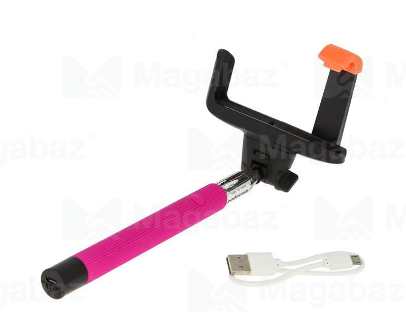 Монопод для селфи_Red Line_RLBT-01_Bluetooth_розовый