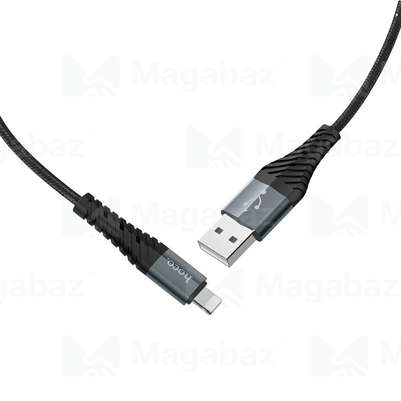 USB-кабель_Apple-- Lightning_HOCO_X38_в переплете_черный_0,25м
