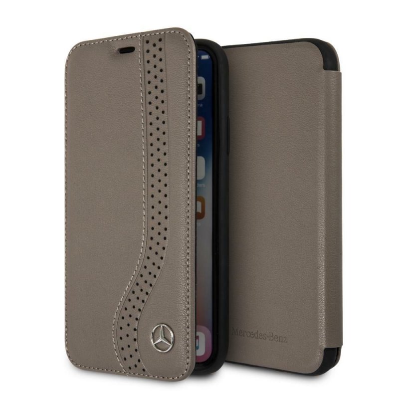 Чехол-книжка для_Apple-- iPhone Xs * X_1.310_CG - mobile_Mercedes_с визитницей_New Bow l Booktype Br