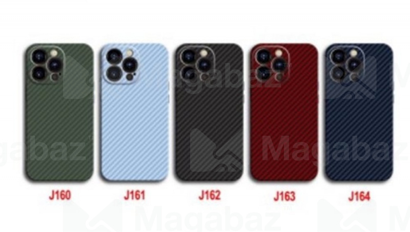 Накладка для_Apple-- iPhone 13 PRO_1.089-1_Luxo_Cevlar полиуретан матовый_с защитой КАМЕРЫ_голубой_J