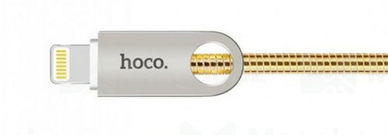 USB-кабель_Apple-- Lightning_HOCO_U8_металический переплет_золотой_1м