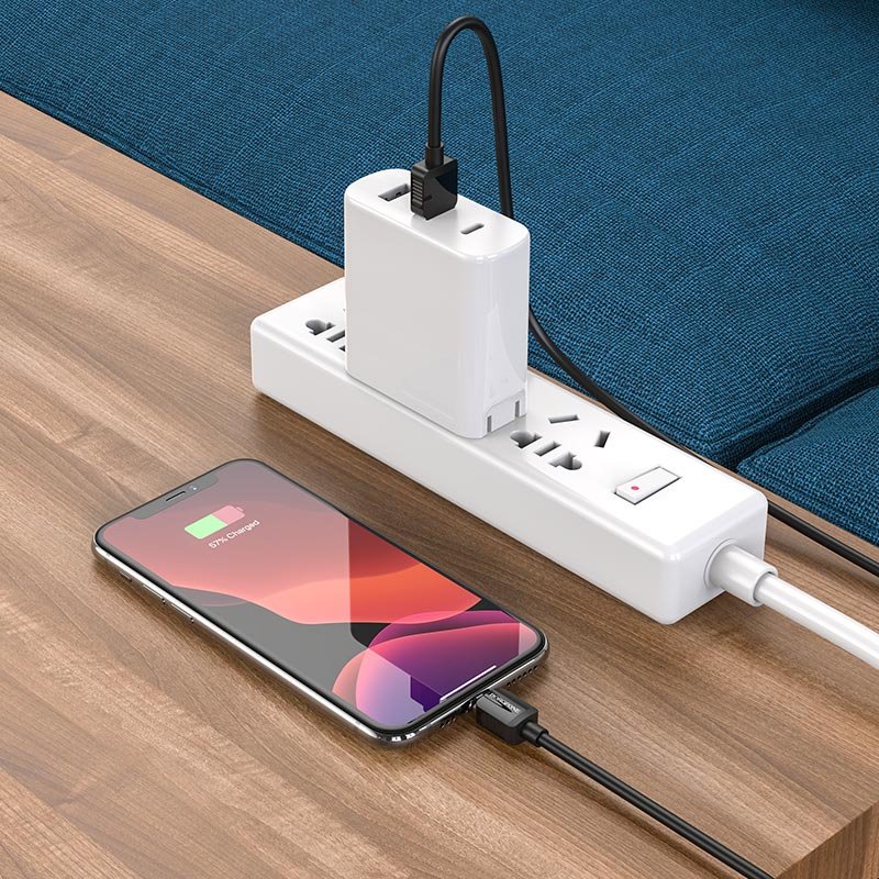 USB-кабель_Apple-- Lightning_Borofone_BX57_TPU_магнитный_в переплете_черный_1м