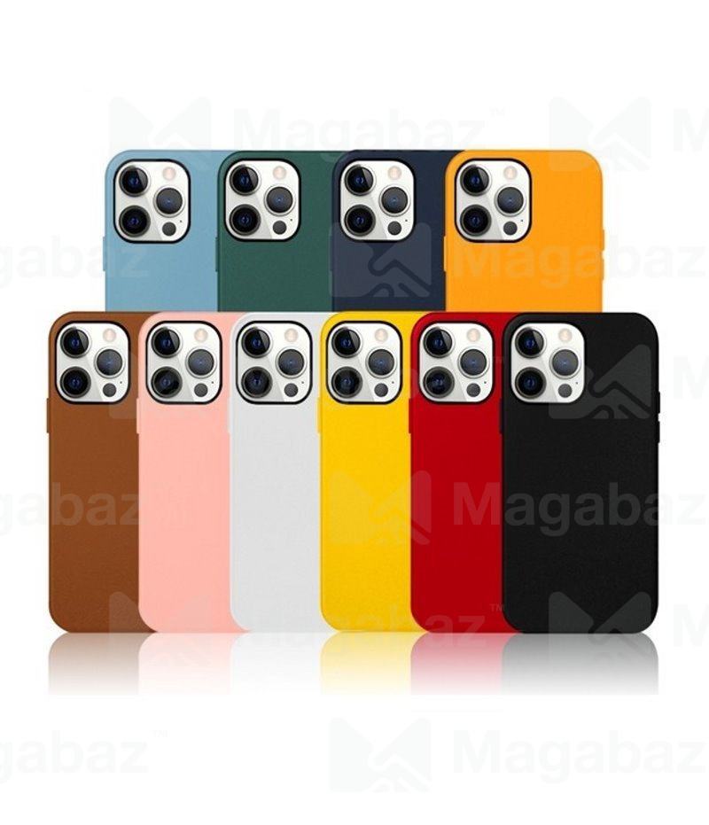 Накладка для_Apple-- iPhone 14 Plus_1.007_KZDoo * K-Doo_Noble Collection_Orange_кожаная