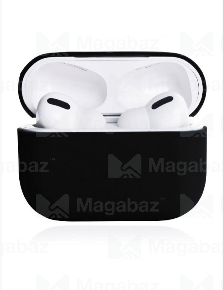 Чехол для наушников_Apple-- AirPods PRO_Silicone Case_TPU_черный_12