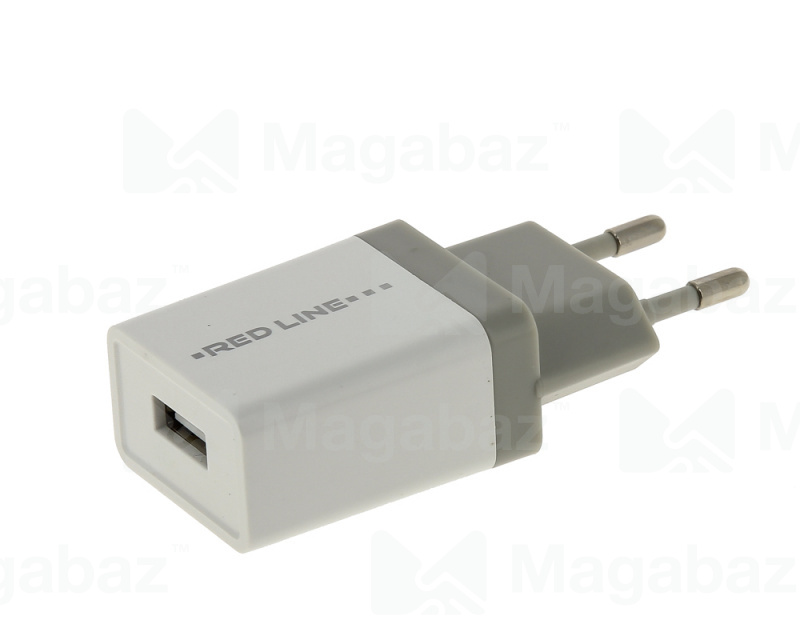 УЗУ блок-сеть_выход USB 1000 mA_Red Line_Z1_белый