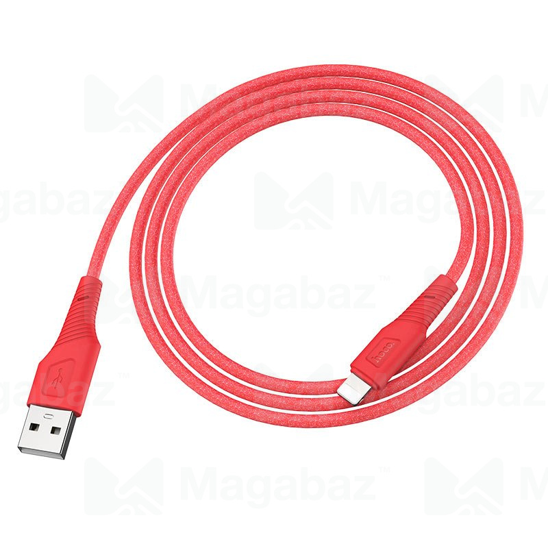 USB-кабель_Apple-- Lightning_HOCO_X58_TPU_оплетка_красный_1м