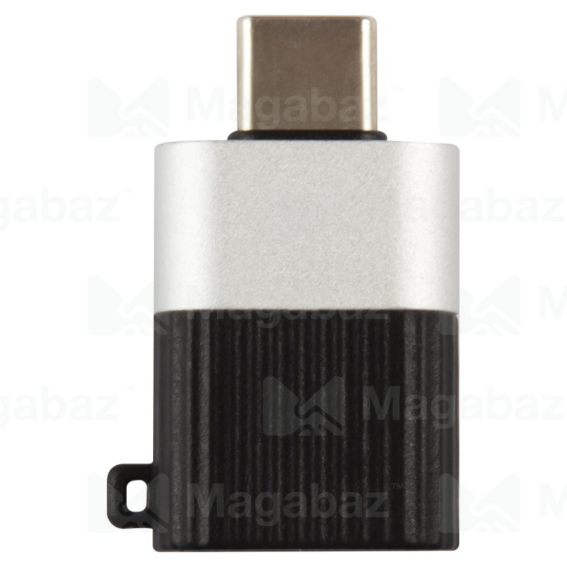 Переходник_USB - Type C_Red Line_до 3А_черный-серебристо