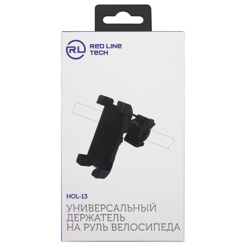 Авто - держатель для телефона_велосипедный_на руль_раздвижной_вращающийся_Red Line_(HOL-13)_черный