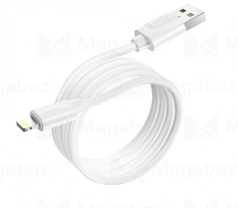 USB-кабель_Apple-- Lightning_Borofone_BX55_TPU_белый_1м
