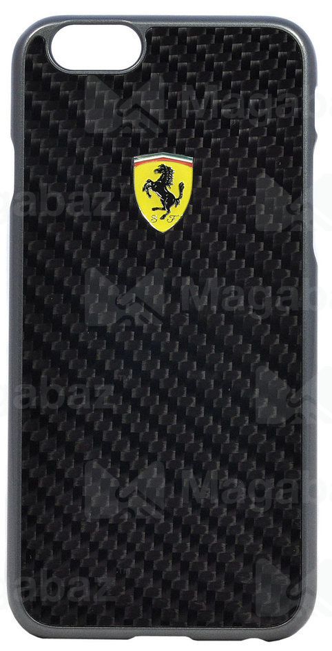 Накладка для_Apple-- iPhone 6 * 6s_1.020_CG - mobile_Ferrari_PC_Formula One Hard Real Carb_черная