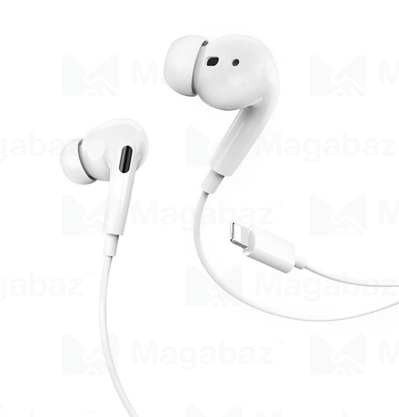 Гарнитура_HOCO_M1 Pro_Apple--Lightning_внутриканальная_белая_оригинал