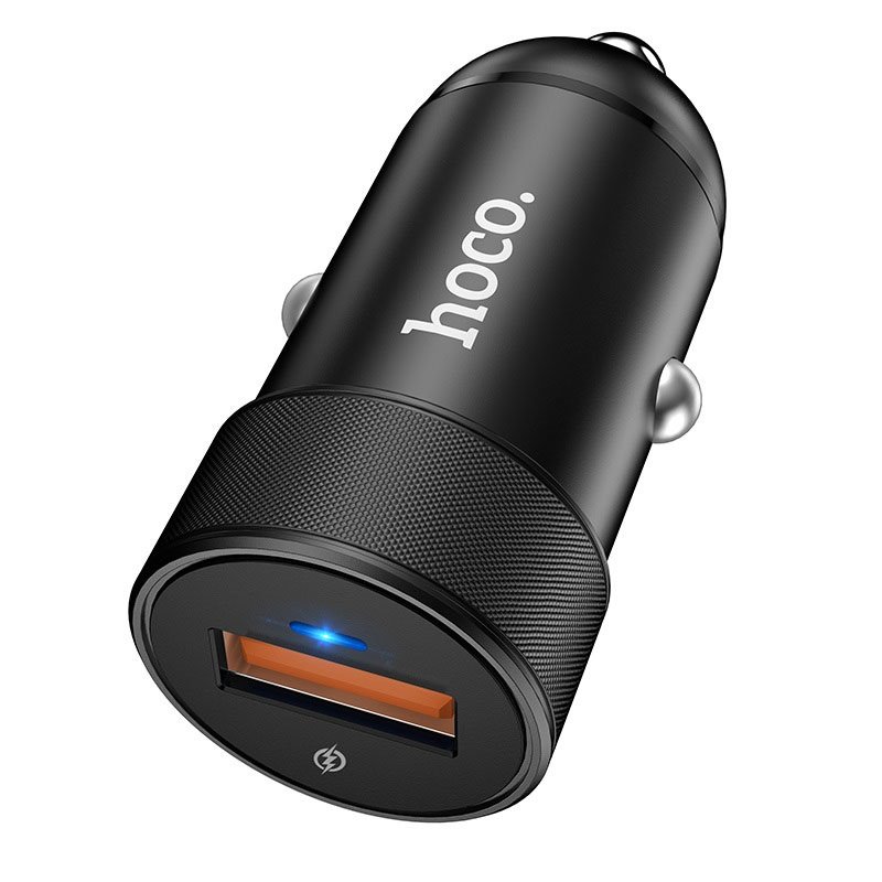 УЗУ_Блок авто_выход USB 4000 mA_индикатор_HOCO_Z32A_черный