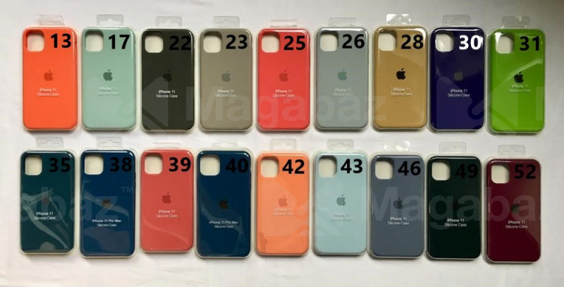 Накладка для_Apple-- iPhone 11_1.100_Silicone Case_синий-темно_35