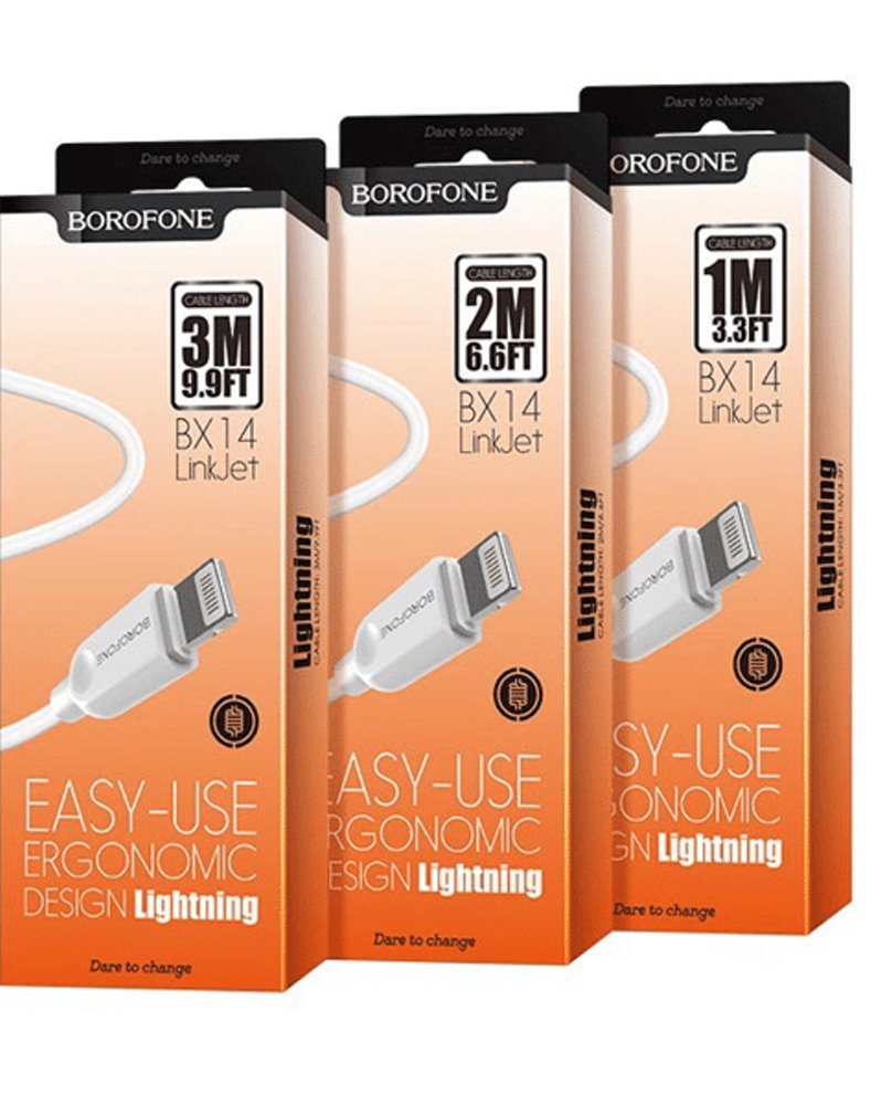 USB-кабель_Apple-- Lightning_Borofone_BX14_TPU_белый_3м