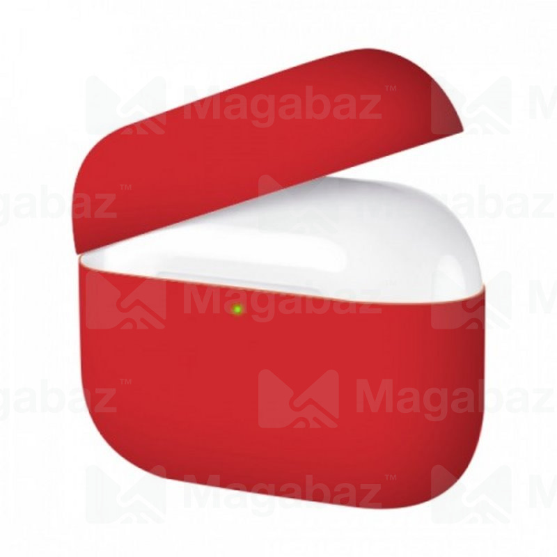 Чехол для наушников_Apple-- AirPods PRO_Silicone Case_TPU_красный-светло_8