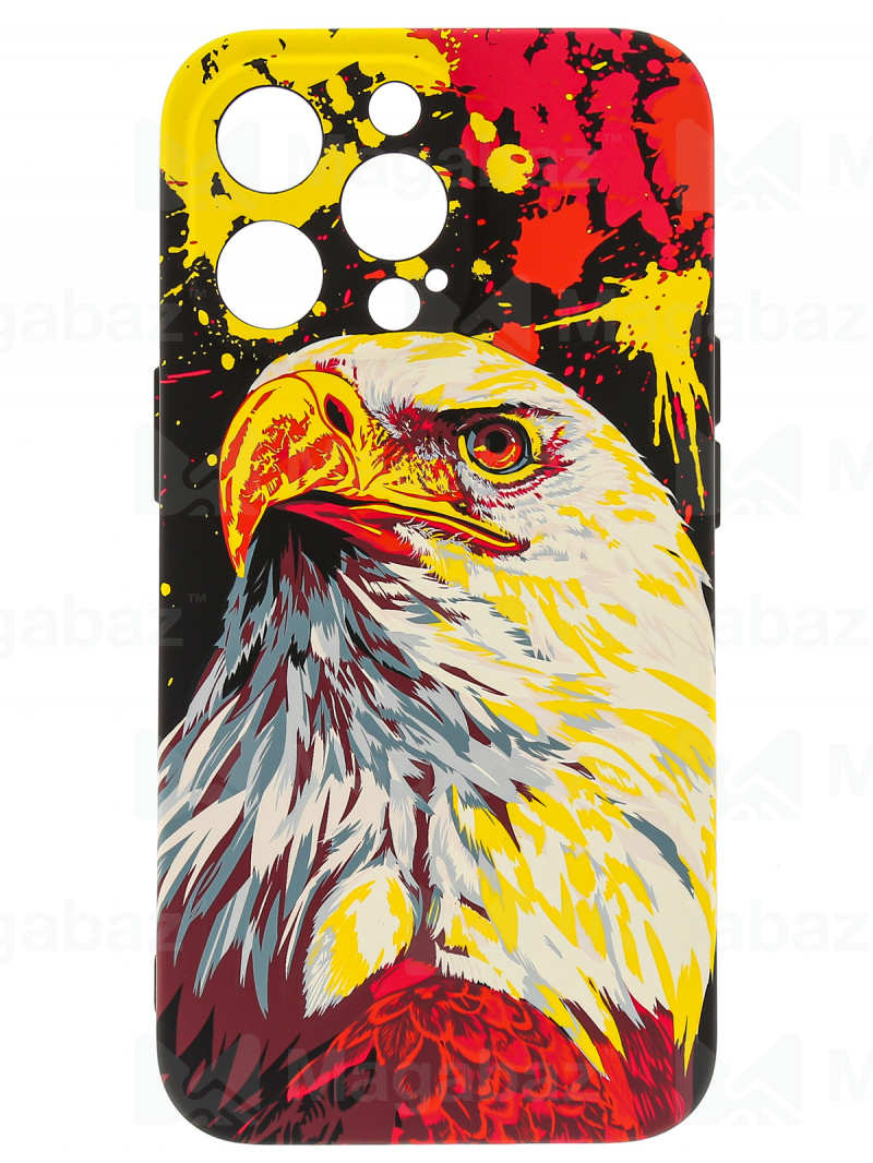 Накладка для_Apple-- iPhone 13 PRO_1.095-1_Helsen_с защитой КАМЕРЫ_животные_D7_орёл
