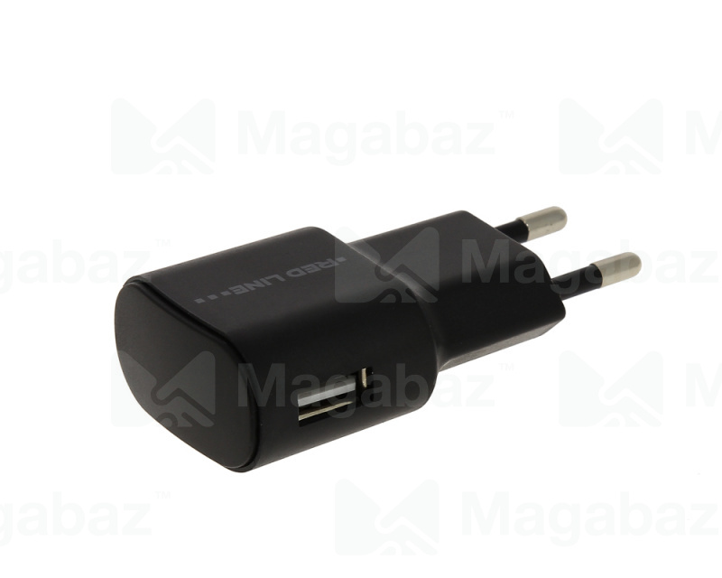 УЗУ блок-сеть_выход USB 1000 mA_Red Line_TC-1A_чёрный