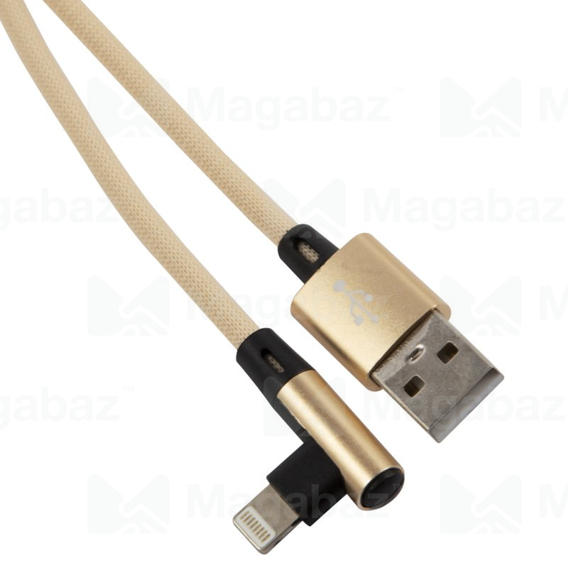 USB-кабель_Apple-- Lightning_Red Line_оплетка_L-образный_золотой_1м