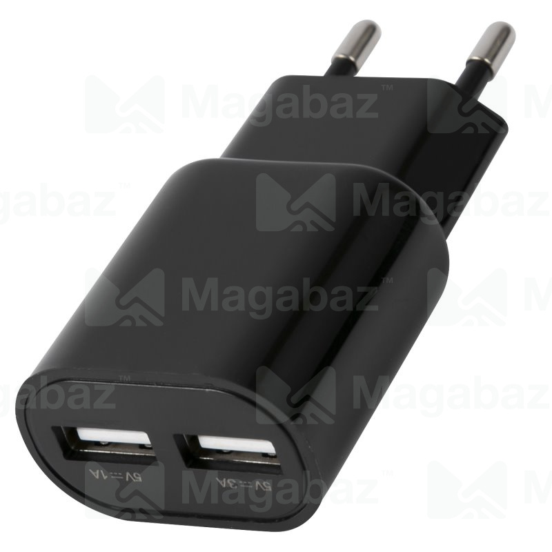 УЗУ блок-сеть_выходы USB 3000 mA/USB 3000 mA_Red Line_ТС-3A_черный