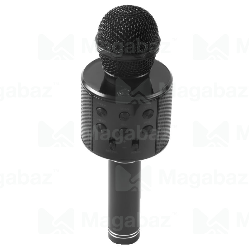 Микрофон + портативная колонка Bluetooth_Red Line_черный