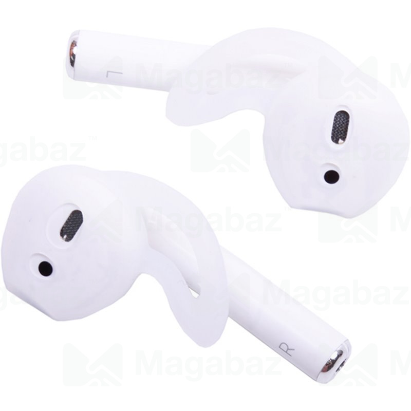 Насадка внутриканальная для наушников формата Air Pods_No Name_Вид №2_белое-светло_тех.пак.