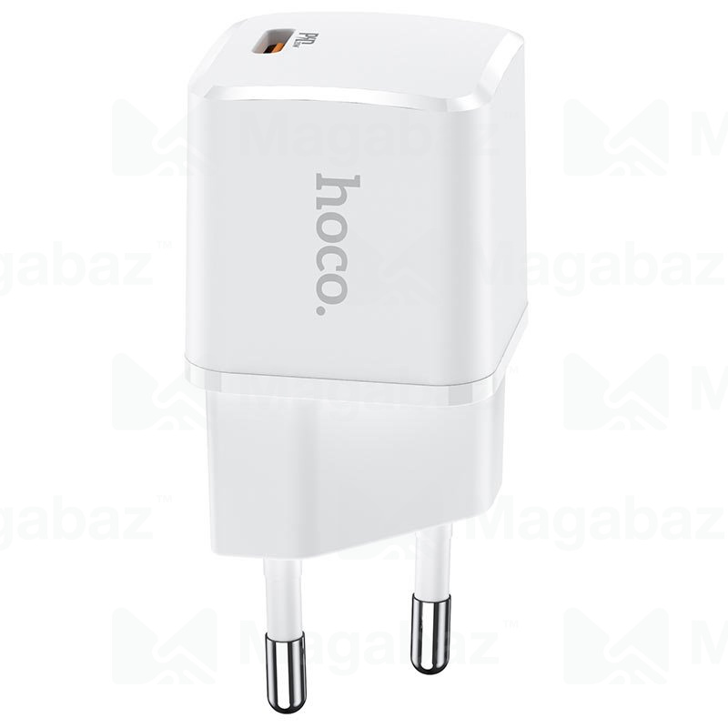 УЗУ блок-сеть_выход USB Type-C 3000 mA_HOCO_N10_белый_QC3.0