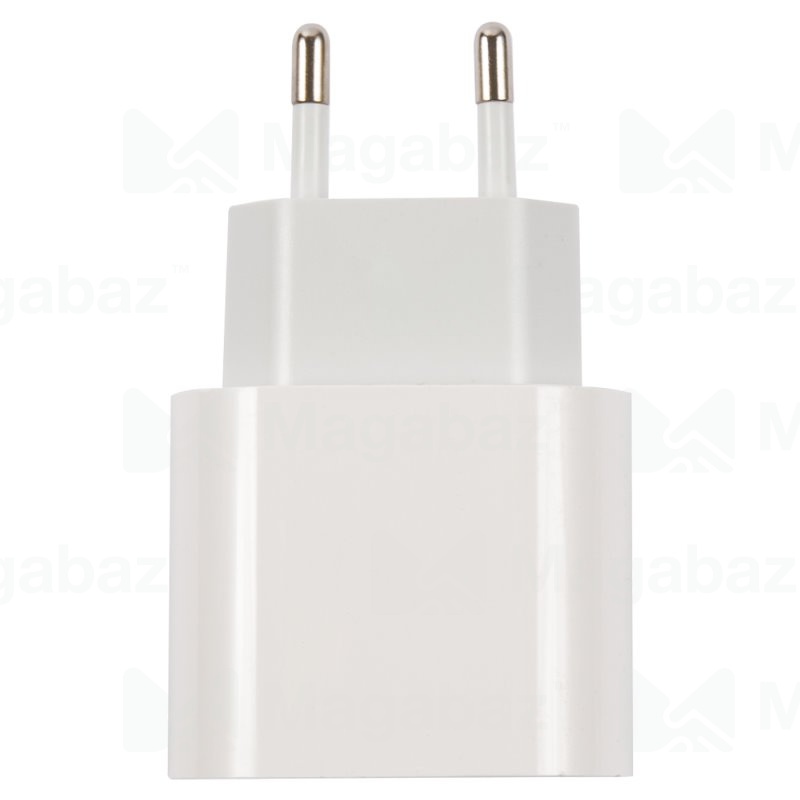 УЗУ блок-сеть_выход USB Type-C 3000 mA + usb кабель Type-C_Red Line_PD1-5A_PD 25W_белый
